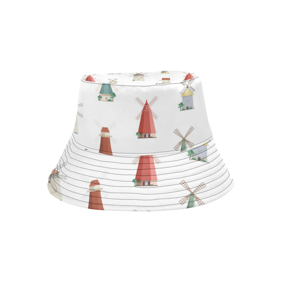 windmill design pattern Unisex Bucket Hat
