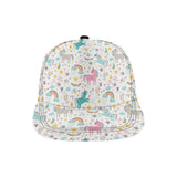 Colorful unicorn pattern All Over Print Snapback Cap