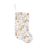 Maneki neko cat fan sakura Christmas Stocking