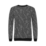 Beer hand drawn pattern Women's Crew Neck Sweatshirt