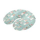 Cute snowman pattern U-Shaped Travel Neck Pillow