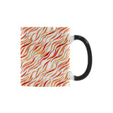 Fire flame watercolor pattern Morphing Mug Heat Changing Mug