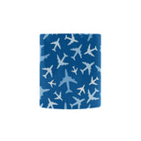 Airplane pattern in the sky Morphing Mug Heat Changing Mug