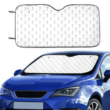 Engine Piston Background Pattern Print Design 01 Car Sun Shade