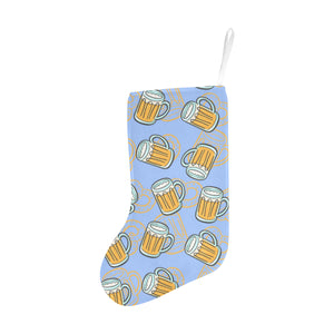 Beer pattern Christmas Stocking
