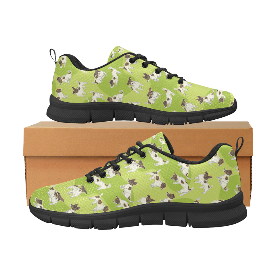 Jack Russel Pattern Print Design 01 Women's Sneaker Shoes