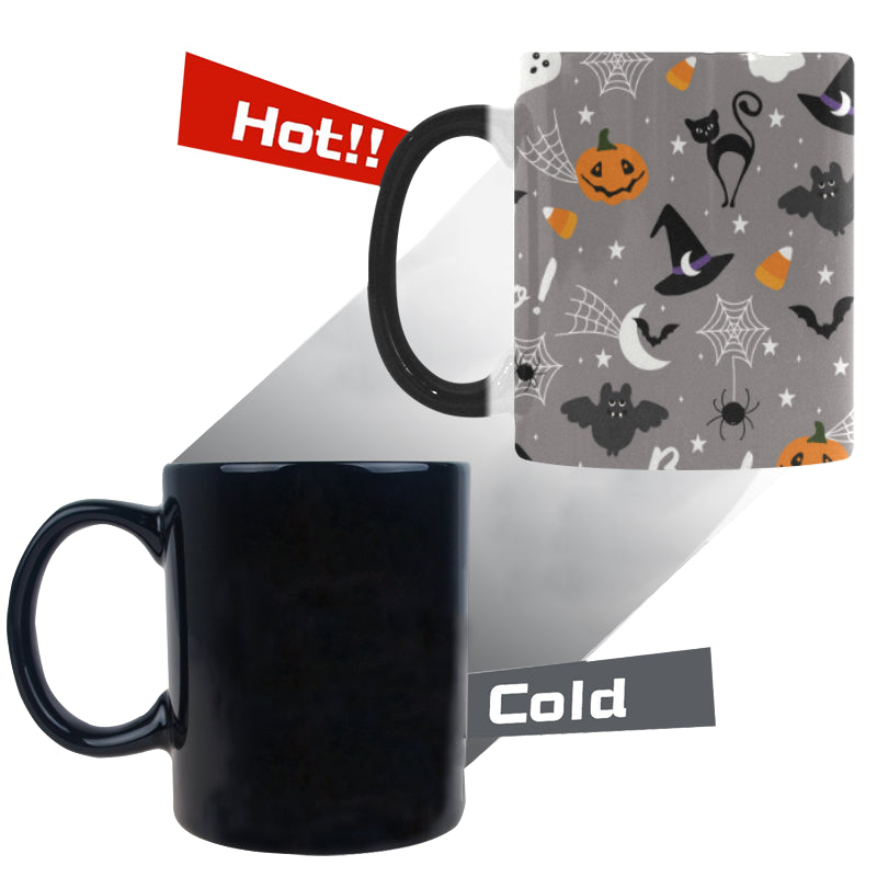 Halloween design pattern Morphing Mug Heat Changing Mug