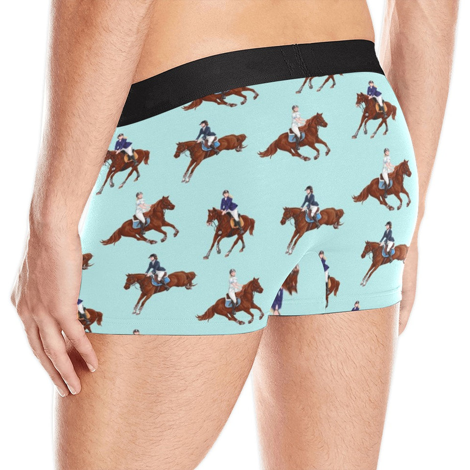 Horses running horses rider pattern Men's All Over Print Boxer Briefs Men's Underwear
