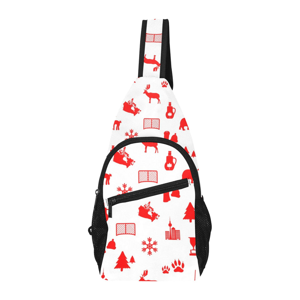 Canada Pattern Print Design 04 All Over Print Chest Bag