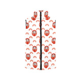Daruma japanese wooden doll design pattern Women's Padded Vest