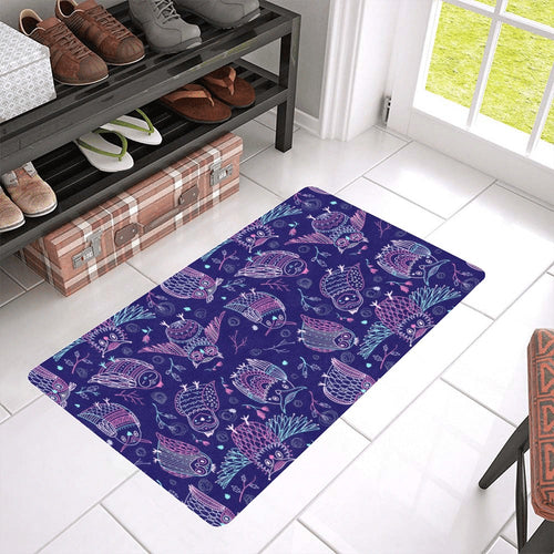 Cute owls pattern boho style ornament Doormat