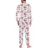 Yorkshire Terrier Pattern Print Design 04 Men's All Over Print Pajama