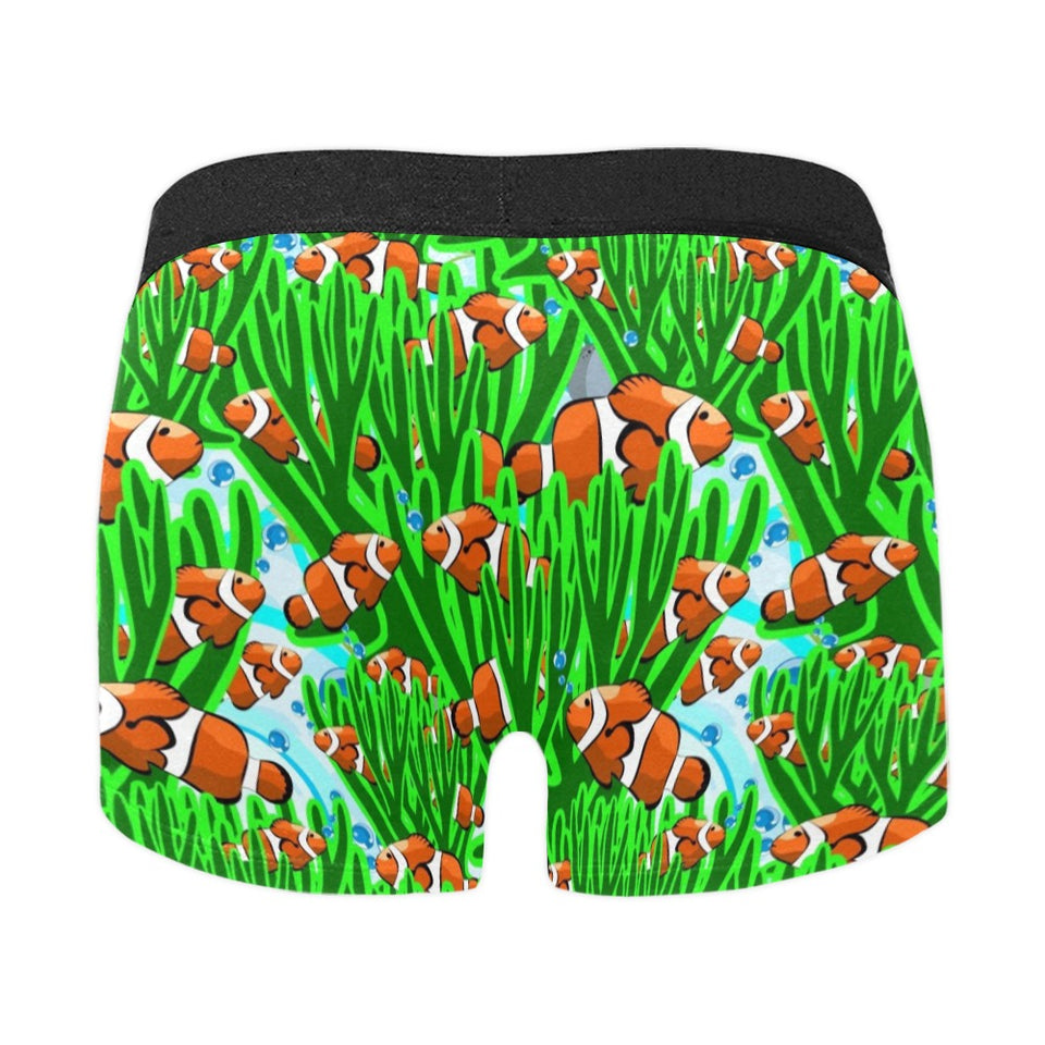 Clown Fish Pattern Print Design 01 Men's All Over Print Boxer Briefs Men's Underwear
