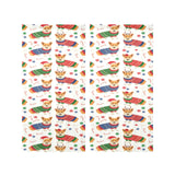 Corgi Christmas Pattern Gauze Curtain