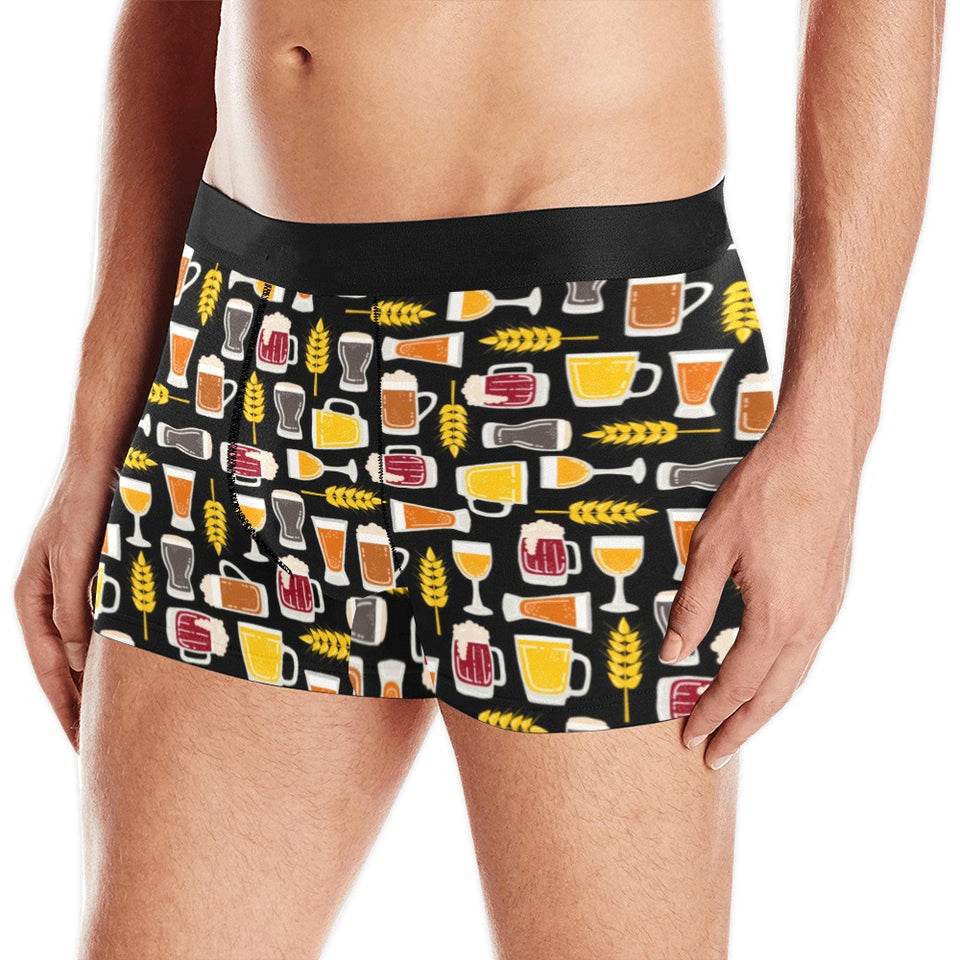 Beer type pattern Men's All Over Print Boxer Briefs Men's Underwear