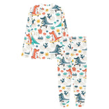 Cute Crocodile Pattern Women's All Over Print Pajama Set