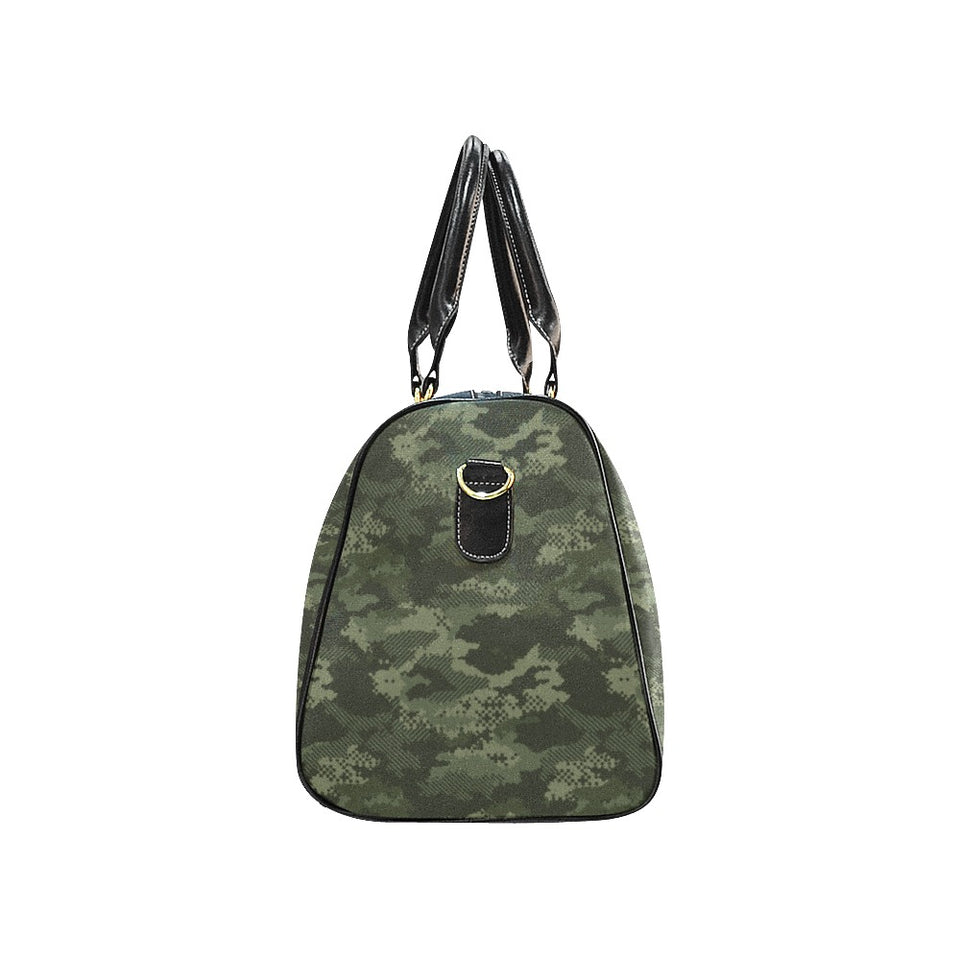 Digital Green camouflage pattern Travel Bag