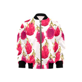 dragon fruits design pattern Kids' Boys' Girls' Bomber Jacket