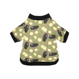 Eggplant Pattern Print Design 02 All Over Print Pet Dog Round Neck Fuzzy Shirt