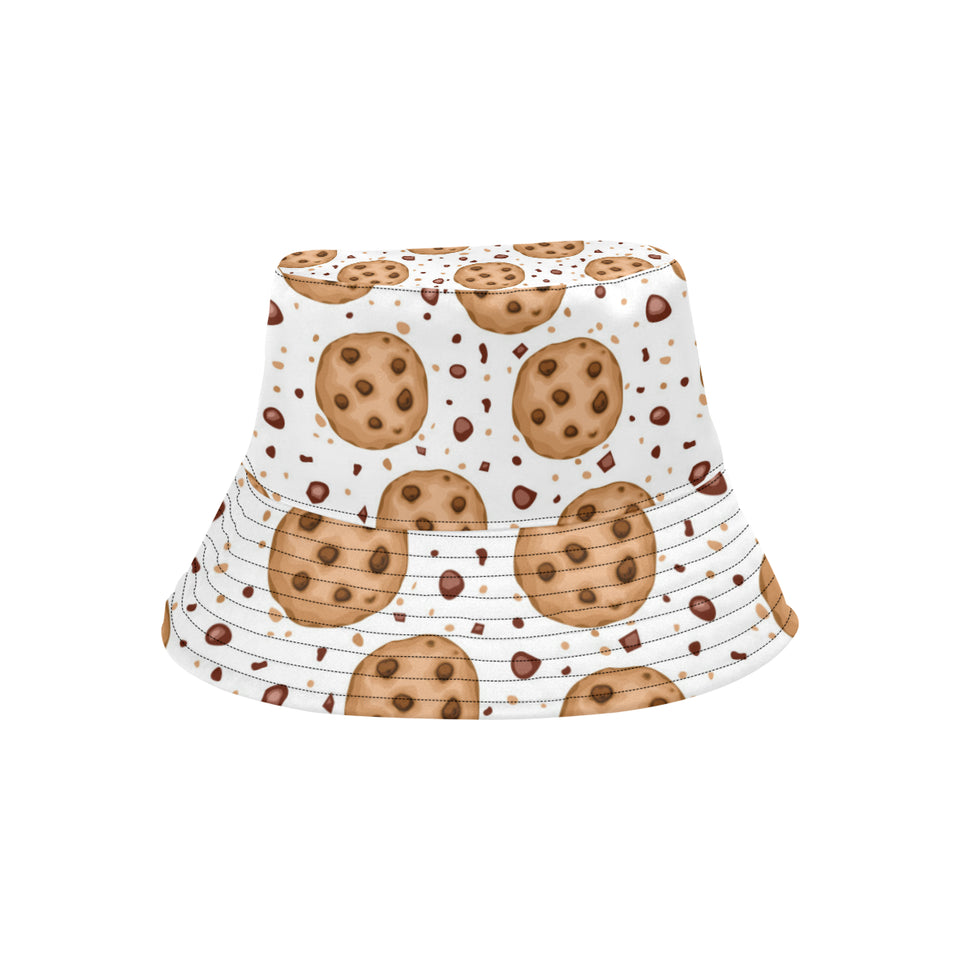 chocolate chip cookie pattern Unisex Bucket Hat