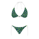Lime ice flower pattern Sexy Bikinis Two-Piece Swimsuits