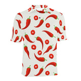 Chili pattern Men's All Over Print Polo Shirt