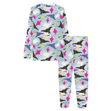 Stingray Pattern Print Design 01 Women's All Over Print Pajama Set