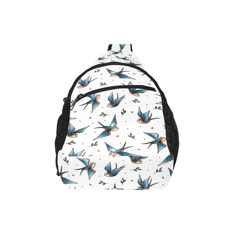 Swallow Pattern Print Design 04 All Over Print Chest Bag