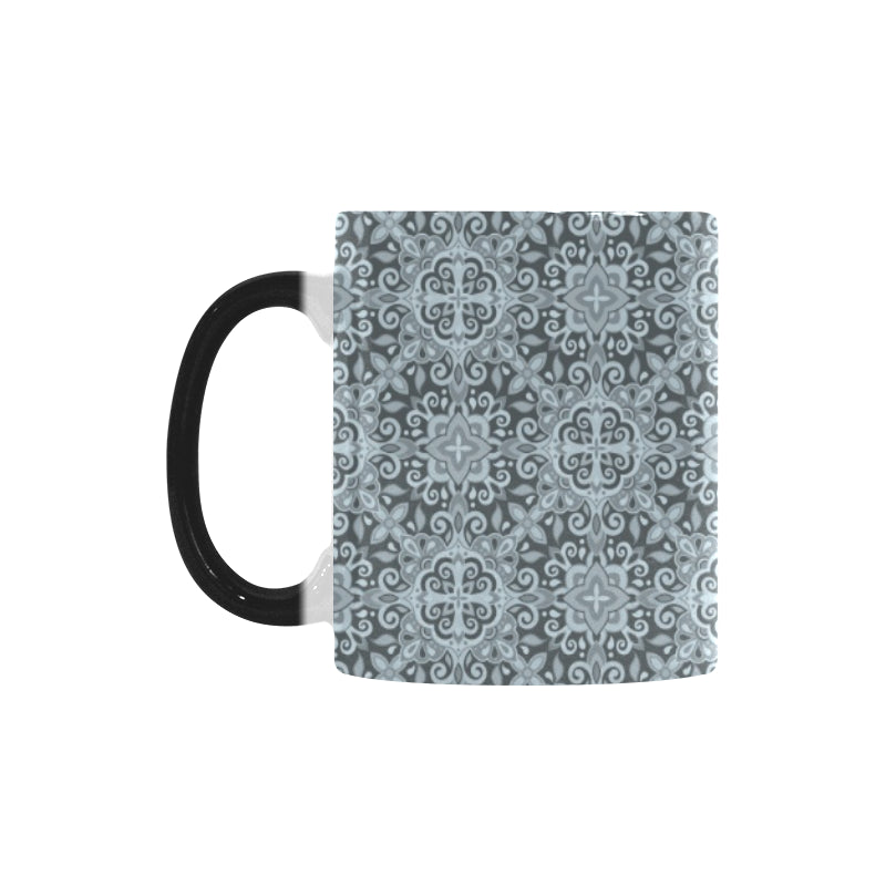 Traditional indian element pattern Morphing Mug Heat Changing Mug