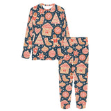 Christmas gingerbread cookie pattern Women's All Over Print Pajama Set