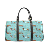 Dachshund decorative background Travel Bag