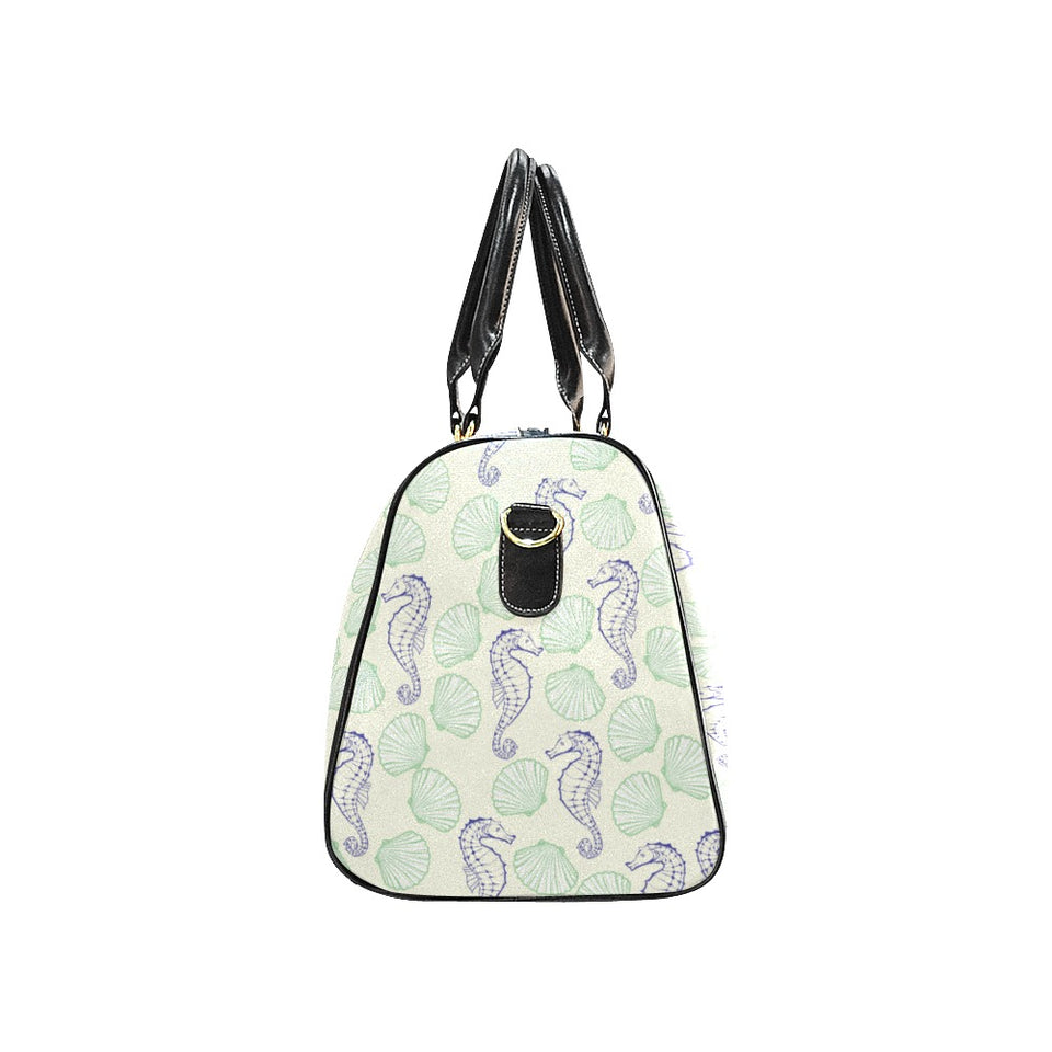 Seahorse shell pattern Travel Bag