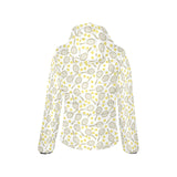 Tennis Pattern Print Design 02 Women's Padded Hooded Jacket