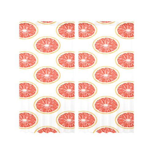 Grapefruit pattern Gauze Curtain