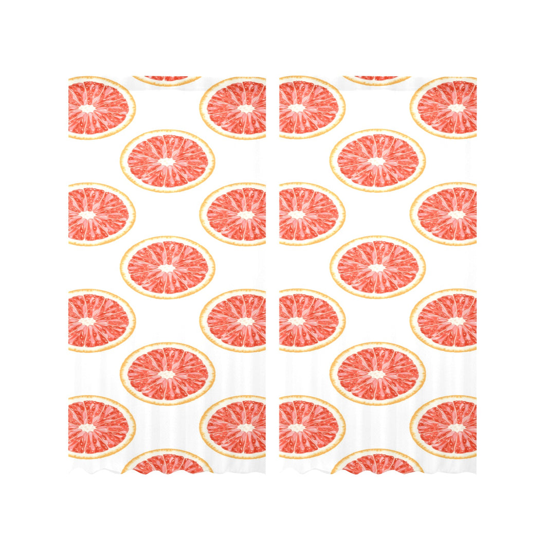Grapefruit pattern Gauze Curtain