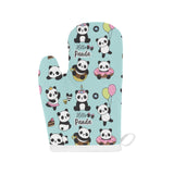 Cute baby panda pattern Heat Resistant Oven Mitts