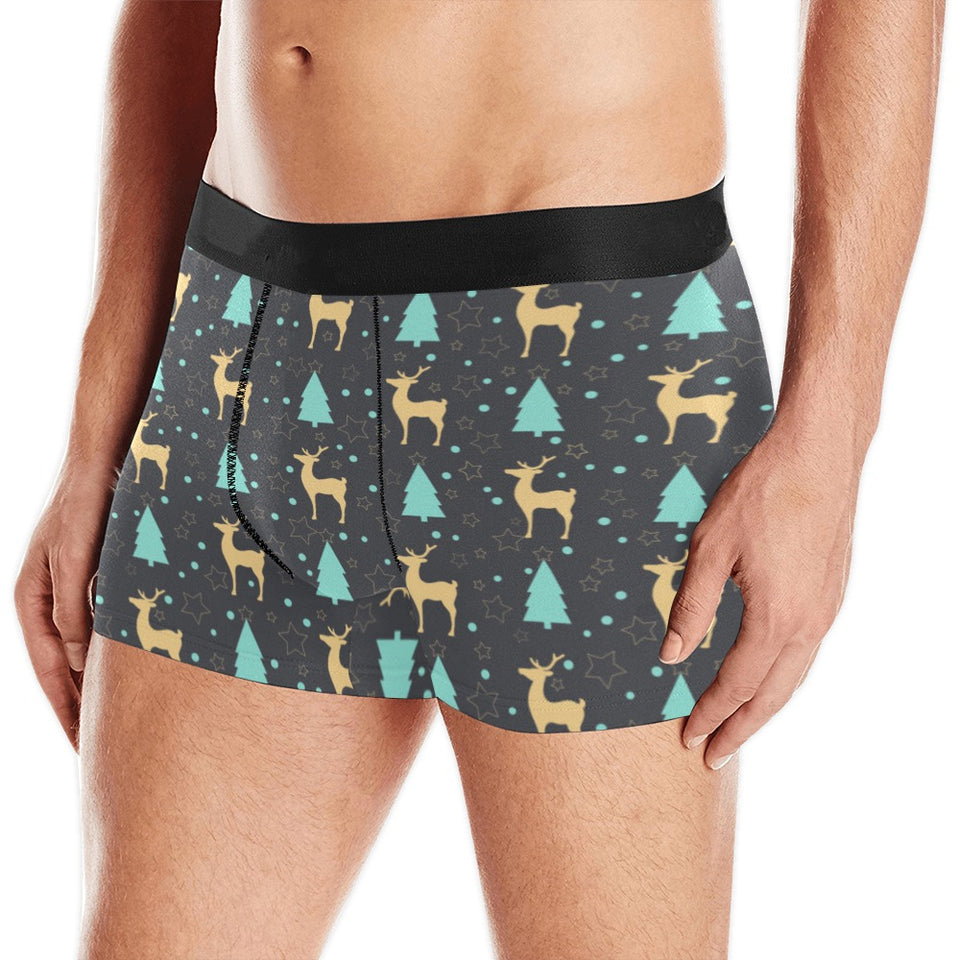 Deers star tree pattern Men's All Over Print Boxer Briefs Men's Underwear