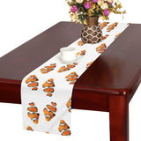 Clown Fish Pattern Print Design 03 Table Runner