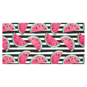 Watercolor paint textured watermelon pieces Tablecloth