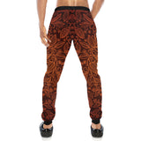 cacao beans tribal polynesian pattern Unisex Casual Sweatpants