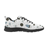 Hand drawn space elements space rocket star planet Men's Sneaker Shoes
