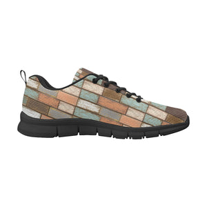 Wood Printed Pattern Print Design 02 Women's Sneaker Shoes