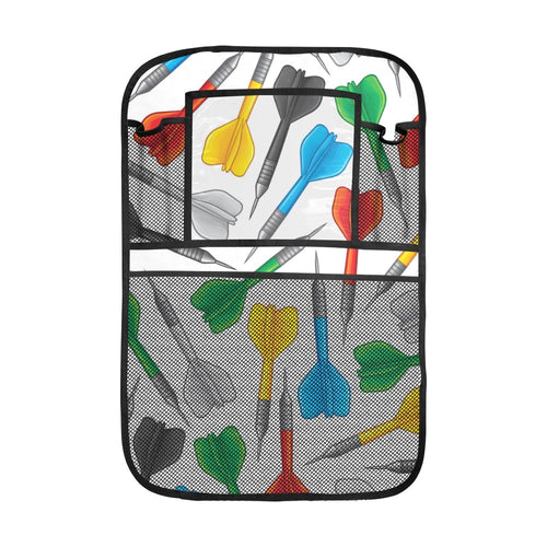 Darts Pattern Print Design 03 Car Seat Back Organizer