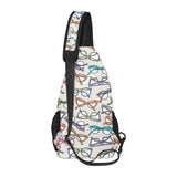 Sun Glasses Pattern Print Design 01 All Over Print Chest Bag