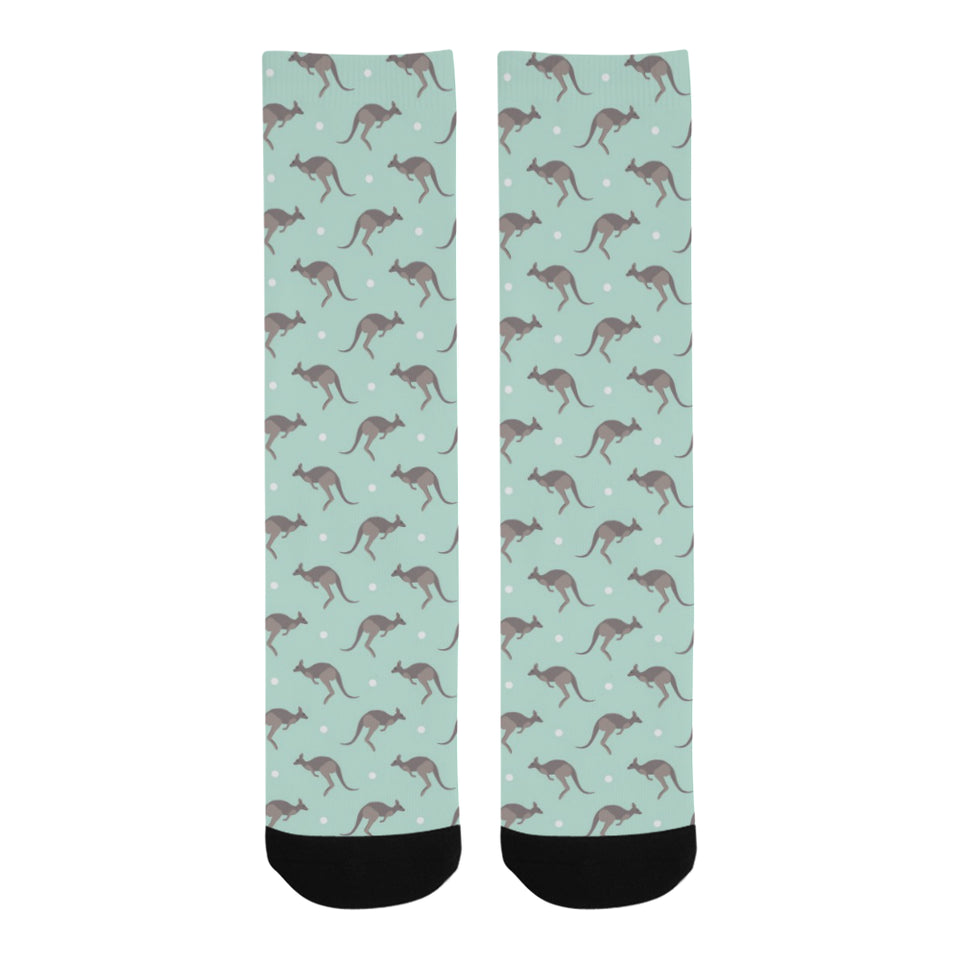 Kangaroo pattern background Crew Socks