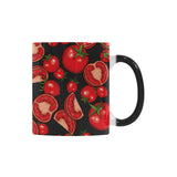 Tomato black background Morphing Mug Heat Changing Mug