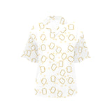Bread Toast Pattern Print Design 01 Women's All Over Print Hawaiian Shirt