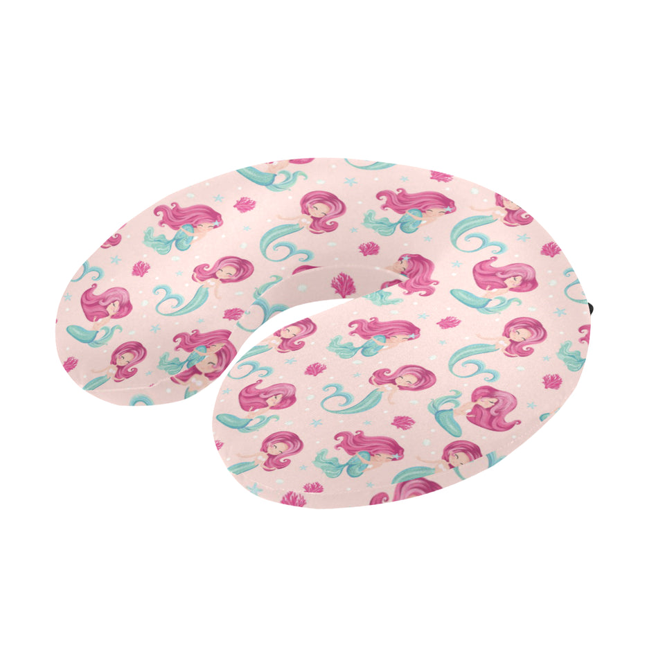 Cute little mermaid pattern U-Shaped Travel Neck Pillow