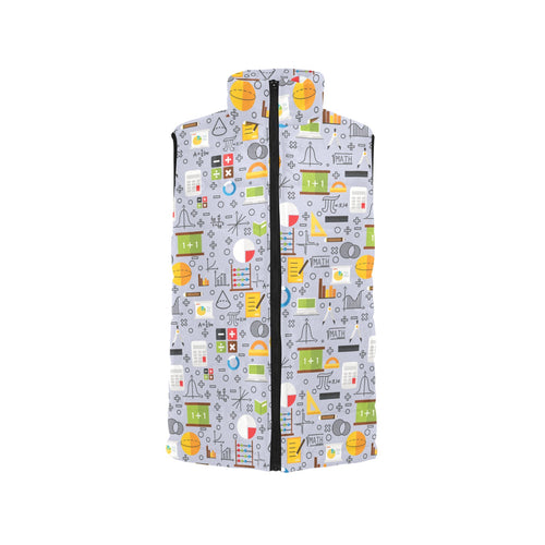 Math Pattern Print Design 04 Men's Padded Vest