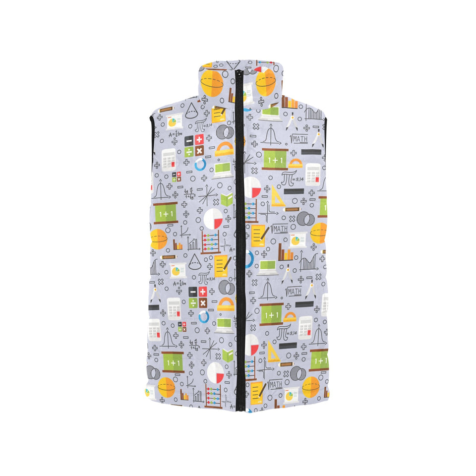 Math Pattern Print Design 04 Men's Padded Vest